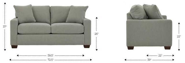 La-Z-Boy® Shiloh Porcelain Full Sleep Sofa-2