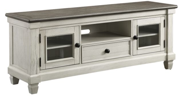 Mazin Furniture Granby Antique White TV Stand-0
