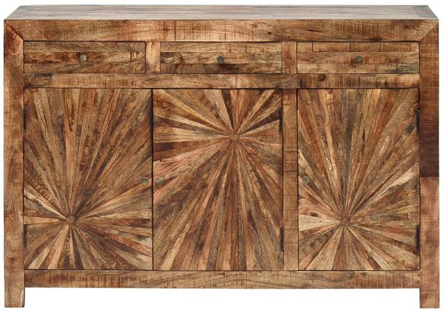 Jaipur Furniture Cayley Brown 3-Door/3-Drawer Sideboard-1