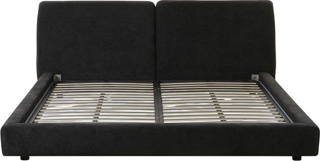 Moe's Home Collection Zeppelin Heather Black Queen Bed-1