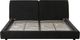 Moe's Home Collection Zeppelin Heather Black Queen Bed-1