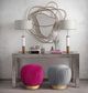 TOV Furniture Tulip Pink Velvet Ottoman-3