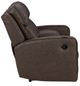 Signature Design by Ashley® Lavenhorne Umber Manual Reclining Loveseat with Console-3