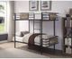ACME Furniture Deliz Gunmetal Twin Over Twin Bunk Bed-2