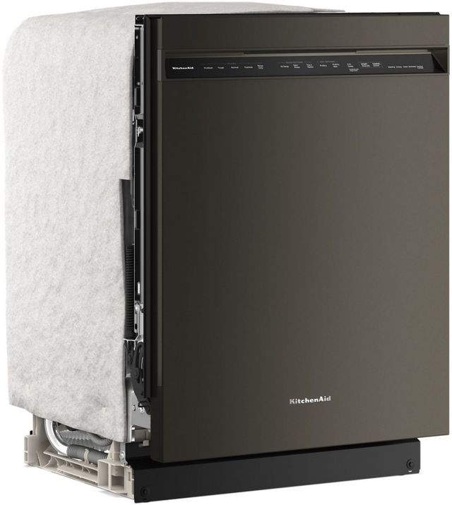 KitchenAid® 24" Black Ore 360° Max Jets™ Third Rack Front Control Built-In Dishwasher with ProDry™ System-11
