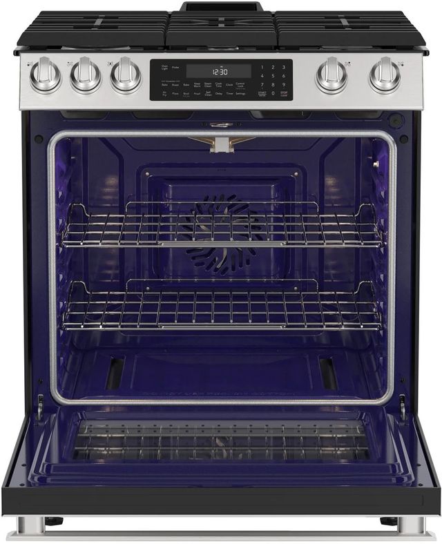 Sharp® 30” Stainless Steel Slide-In Gas Range with Convection-1