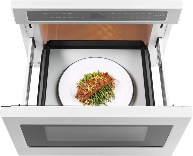Café™ 1.2 Cu.Ft. Matte White Built In Microwave Drawer-3