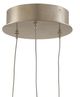 Currey & Company Crystal Bud Painted Silver/Contemporary Silver Leaf 3-Light Multi-Drop Pendant-1