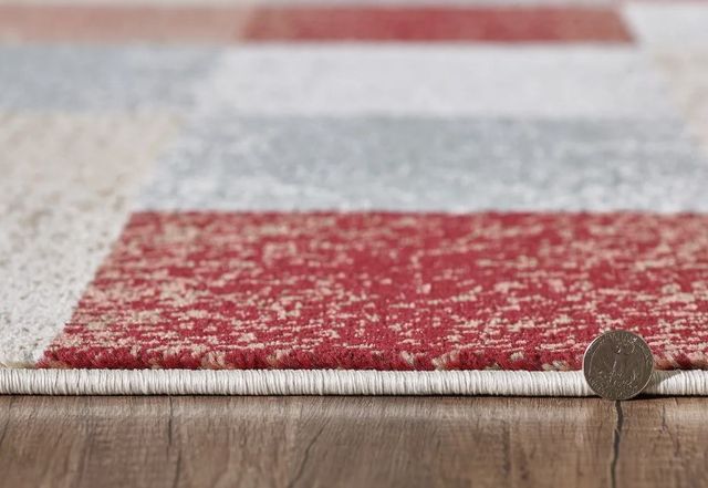 KAS Rugs Avalon Brown Checkered 5'x8' Area Rug-3