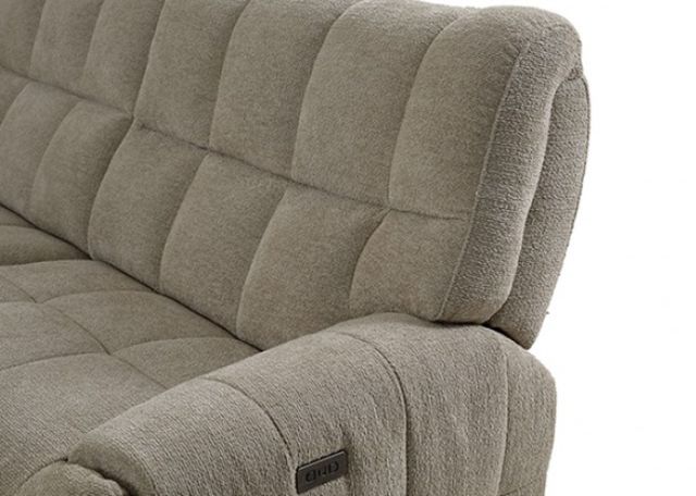 Furniture of America® Southwold 6-Piece Beige Power Reclining Sectional-4