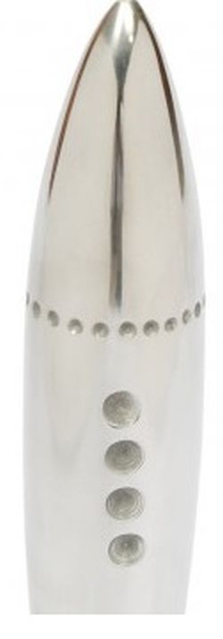 Renwil® Rush Polished Silver Spaceship Statue-1