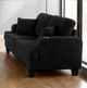 Furniture of America® Moretaine Black Loveseat-2
