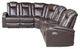 Homelegance® Caelan Dark Brown 3-Piece Sectional Sofa Set-3