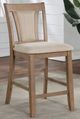 Furniture of America® Upminster 7-Piece Beige/Natural Tone Counter Dining Set-3