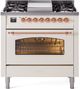 Ilve® Nostalgie II Series 36" Antique White Pro Style Dual Fuel Range-0