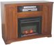 American Heartland Manufacturing Poplar 2-Door Tall Fireplace TV Stand-0