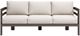Zuo® Modern Bal Harbor Brown/White Aluminum Outdoor Sofa-1