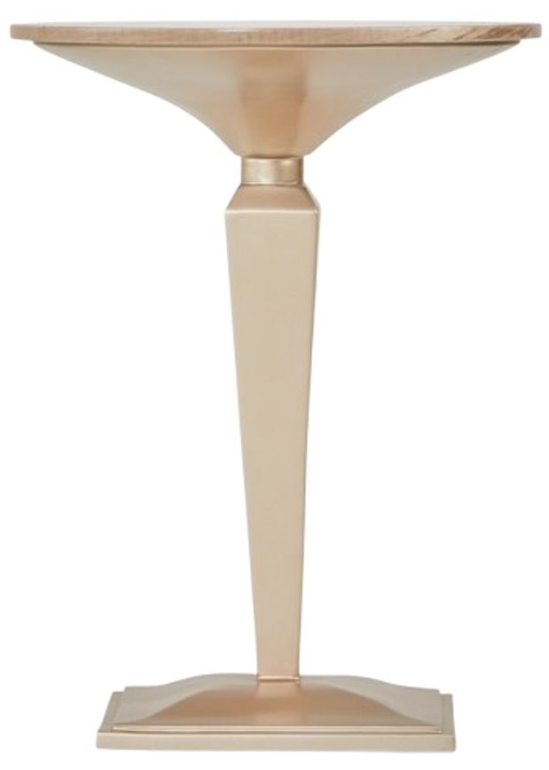 Michael Amini® Malibu Crest Chardonnay Pedestal Tea Table-1