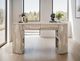 International Furniture Direct Balam Stained White Desk-1