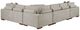Homelegance® Raife 4-Piece Taupe Left-Arm Facing Sectional and Chaise-4