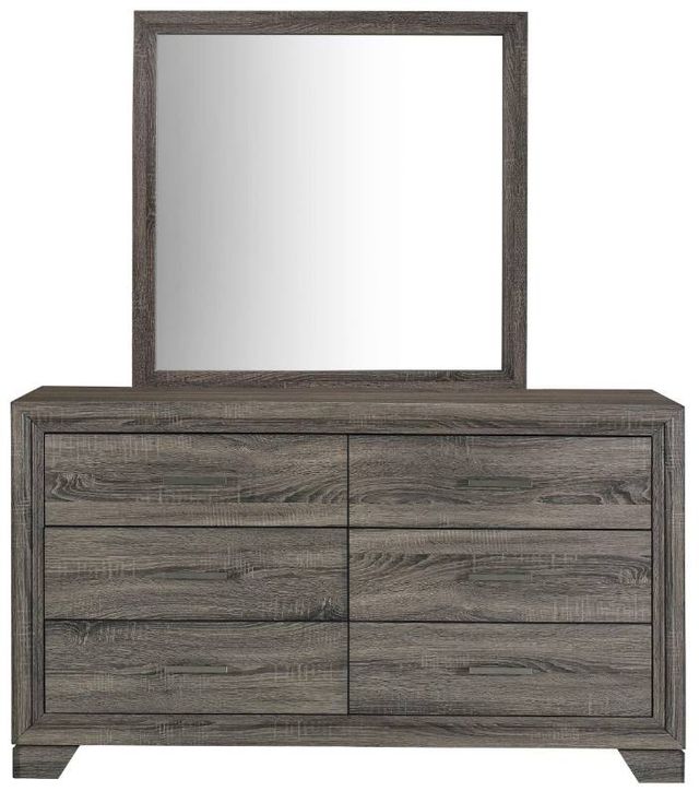 Coaster® Wright Brown Oak Dresser and Mirror-1