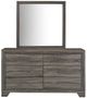 Coaster® Wright Brown Oak Dresser and Mirror-1