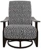 Telescope Casual St. Catherine Agra Classic/Kona Aluminum/Fabric Outdoor MGP Cushion Swivel Rocker with Boardwalk Rustic Arms-1