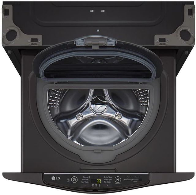 LG SideKick™ 29" W x 15" H Black Steel Pedestal Top Load Washer-3