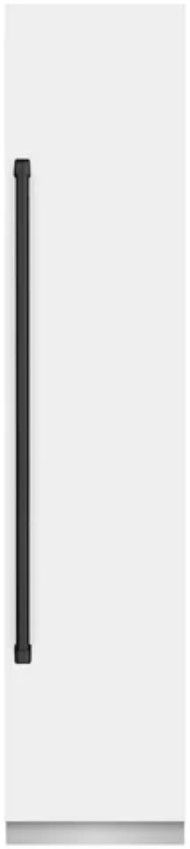 ZLINE Autograph Edition 18 in. 8.6 Cu. Ft. Right Hinge Column Freezer in White Matte with Graphite Gray Interior and Matte Black Accents-0