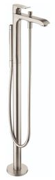 Hansgrohe Metris Brushed Nickel Freestanding Tub Filler Trim with 1.75 GPM Handshower-0