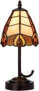 Cal® Lighting & Accessories Tiffany Dark Bronze/Orange Accent Lamp-0