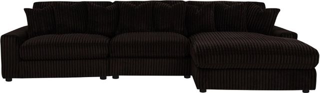 Coaster® Blaine 3-Piece Chocolate Brown L-Shaped Sectional with Chaise-2
