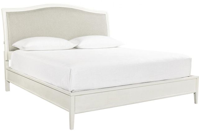 aspenhome® Charlotte White King Upholstered Bed-0
