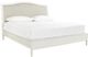 aspenhome® Charlotte White King Upholstered Bed-0