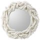 A & B Home White Round Wall Mirror-1