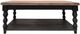 Riverside Furniture Mason Natural Cocktail Table with Distressed Black Base-1