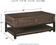 Signature Design by Ashley® Johurst Grayish Brown Lift Top Coffee Table-2
