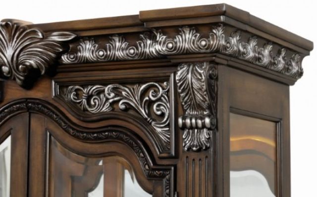 Furniture of America® Promenade Dark Brown Curio Cabinet-4