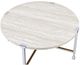 ACME Furniture Brecon White Oak Coffee Table with Chrome Base-2