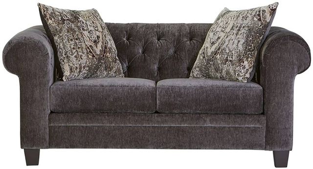 Hughes Furniture® 22700 Lush Mink Loveseat-0