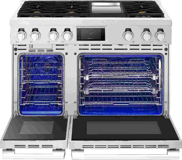 SKS 48" Stainless Steel Pro Style Dual Fuel Range-1