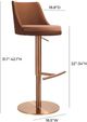 TOV Furniture Reagan Cafe Au Lait Adjustable Stool-2