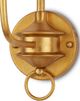 Currey & Company Nottaway Contemporary Gold Leaf Wall Sconce-3