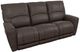 La-Z-Boy® Cassian Dark Chocolate Leather Power Reclining Sofa with Headrest-0