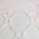 Olliix by Madison Park White King/California King Pacey 3 Piece Tufted Cotton Chenille Geometric Duvet Cover Set-4