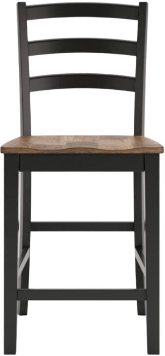 Signature Design by Ashley® Wildenauer Black/Brown Bar Stool-1