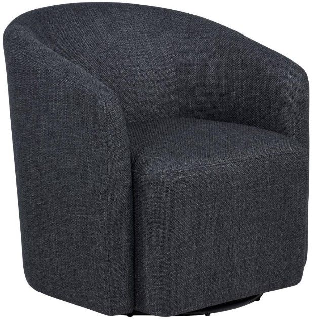 Coaster® Mossbrook Anthracite Upholstered Swivel Chair-0