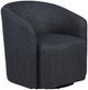 Coaster® Mossbrook Anthracite Upholstered Swivel Chair-0