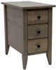 Amish Works Driftwood Brown Chairside Table-0