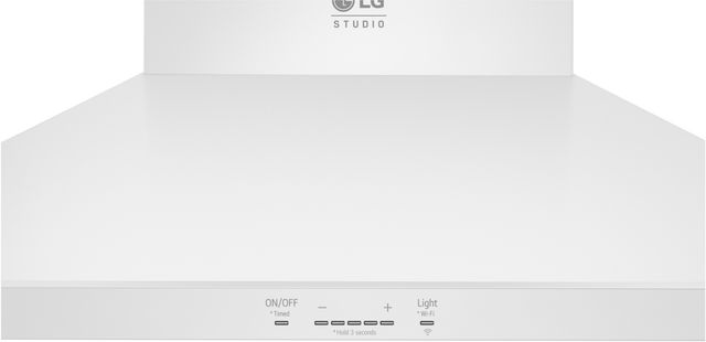 LG Studio 36” Essence White Wall Mounted Range Hood-2
